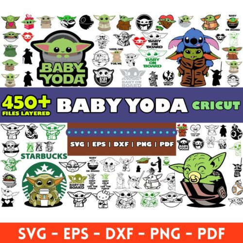 Baby Yoda Svg Bundle