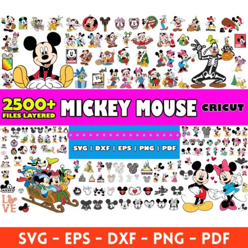 Mickey Mouse svg bundle