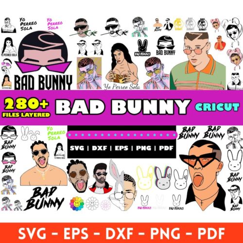 Bad Bunny Bundle Svg