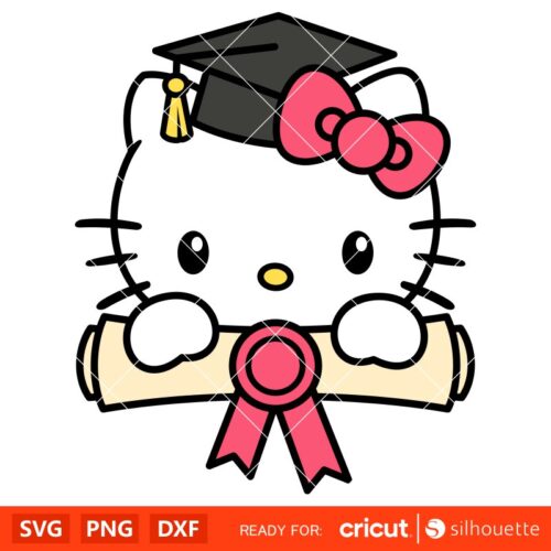Graduate Hello Kitty Svg