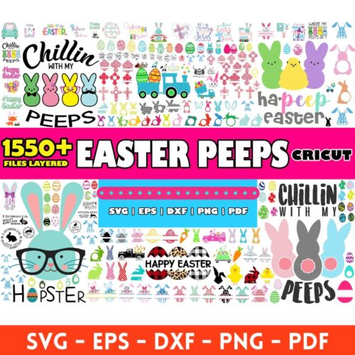 Easter Peeps svg bundle